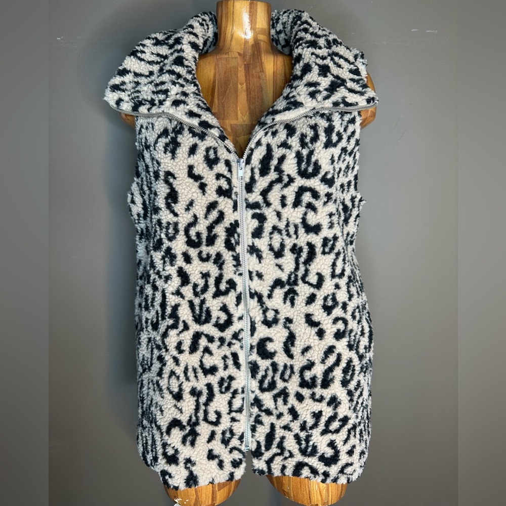 Fleece Animal Print Vest